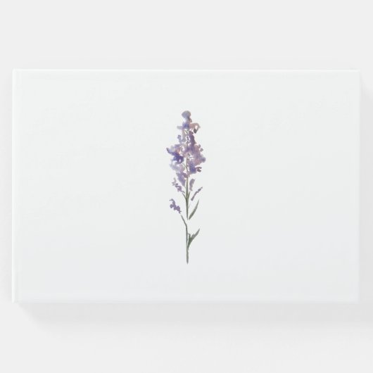 繊細な花のデザイン ゲストブック (正面)