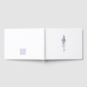 繊細な花のデザイン ゲストブック (全面)