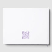 繊細な花のデザイン ゲストブック (裏面)