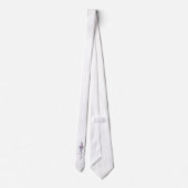 繊細な花のデザイン ネクタイ (裏面)