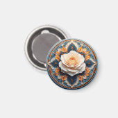 繊細な花のデザイン マグネット (正面/裏面)