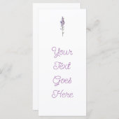 繊細な花のデザイン メニュー (正面/裏面)