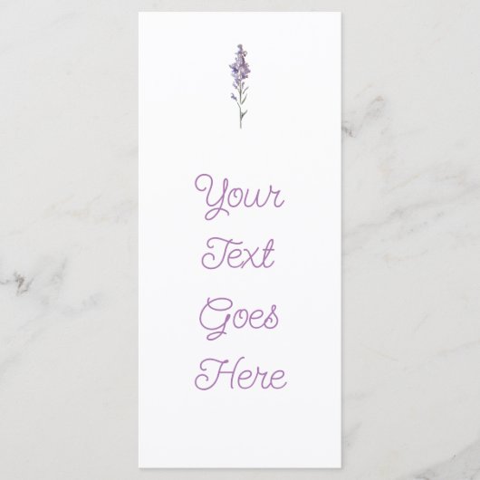 繊細な花のデザイン メニュー (正面)