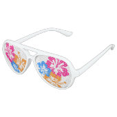 繊細な花のパーティーシェード！ アビエーターサングラス (アングル)
