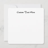 繊細な花のフレーム(レースのディテール付き) 招待状 (裏面)