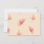 繊細な花の写真 セーブ・ザ・デート 案内状 (裏面)