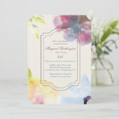 繊細な花の招待状 招待状 (スタンド正面)