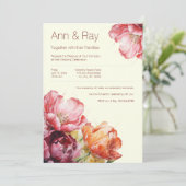 繊細な花の招待状 招待状 (スタンド正面)
