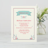 繊細な花の招待状 招待状 (スタンド正面)