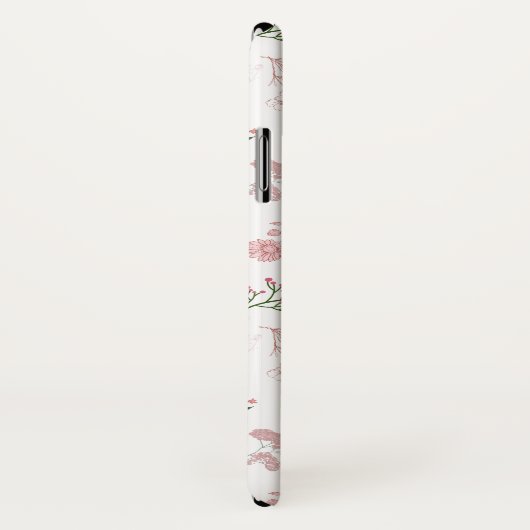 繊細な花の模様プリント Case-Mate iPhoneケース (裏面/右)