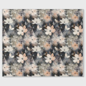 繊細な花の模様 ラッピングペーパー (フラット)