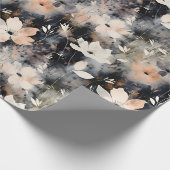 繊細な花の模様 ラッピングペーパー (角)