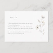 繊細な花の詳細囲いカード エンクロージャーカード (正面)