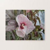 「繊細な花びら」ハイビスカスの花 ジグソーパズル (横)