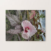「繊細な花びら」ハイビスカスの花 ジグソーパズル (横)