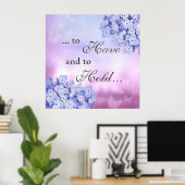 繊細な花びら：青あじさい ポスター (ホームオフィス)