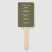 繊細な花や葉 ハンドファン (裏面)