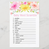 繊細な花ベビー単語スクランブルゲーム (正面)