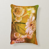 繊細な花抽象芸術 アクセントクッション (裏面(縦))