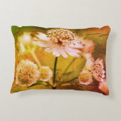 繊細な花抽象芸術 アクセントクッション (裏面)