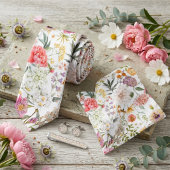 繊細な花柄のシームレスパターン ネクタイ