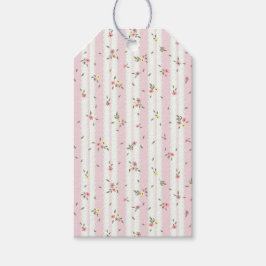 繊細な花柄ギフトラベル ギフトタグ