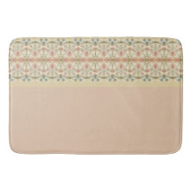 繊細な花柄デザイン　ソフトなピンクとブルー