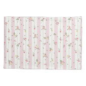 繊細な花柄ピローケース 枕カバー (裏面)