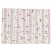 繊細な花柄ピンク大抱き枕 ラージペーパーバッグ (裏面)