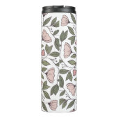 繊細な花柄モノグラムカスタム タンブラー (裏面)