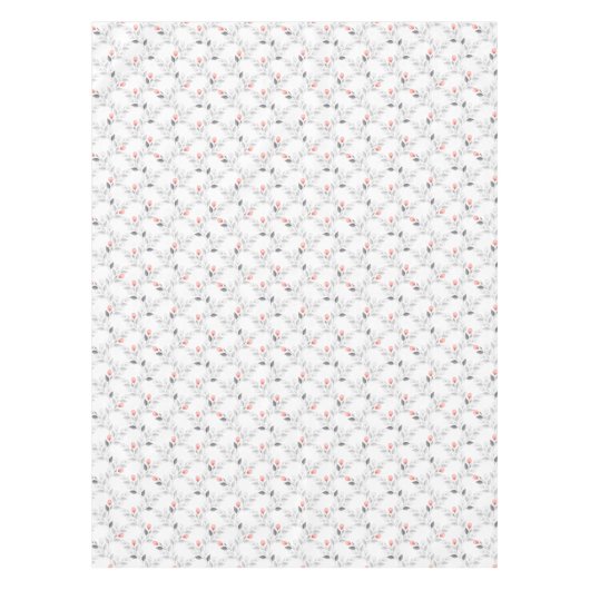 繊細な花柄 テーブルクロス (正面)