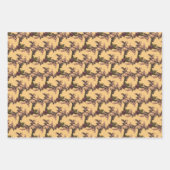 繊細な花柄 ラッピングペーパーシート (正面)