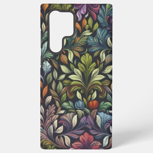繊細な花柄 SAMSUNG GALAXYケース (裏面)
