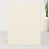 繊細な花模様と蝶 カード (裏面)