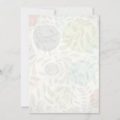 繊細な花模様30歳の誕生日パーティの招待状 招待状 (裏面)