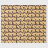 繊細な花模様 ラッピングペーパー (フラット)