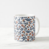 繊細な花花柄 コーヒーマグカップ (正面右)