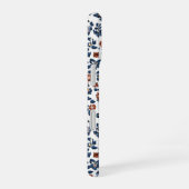 繊細な花花柄 iPhone 16ケース (右側面)