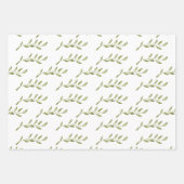 繊細な花芽 ラッピングペーパーシート (正面3)