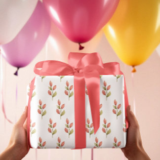 繊細な花芽 ラッピングペーパーシート