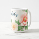繊細な花輪 コーヒーマグカップ (正面右)