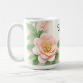 繊細な花輪 コーヒーマグカップ (左)