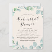 繊細な花輪 | リハーサルディナー招待状 招待状 (正面)