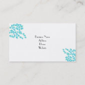 繊細な花(アクア) 名刺 (裏面)