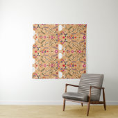 繊細な花、白鳥のファンタジーシームレスなパターン。 タペストリー (インサイチュ(横))