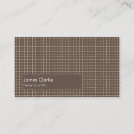 繊細な茶色のクリーミーなパタ市松模様にーン 名刺