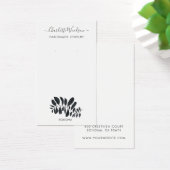 繊細な葉イラストレーションイヤリング表示カード (デスク)