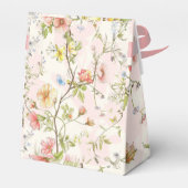 繊細な葉花と中国のスタイル フェイバーボックス (裏面サイド)