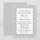 繊細な蔦の結婚式招待状 招待状 (正面/裏面)