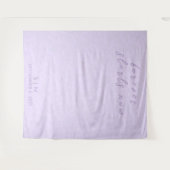 繊細な薄紫結婚の背景タペストリー タペストリー (正面(横))